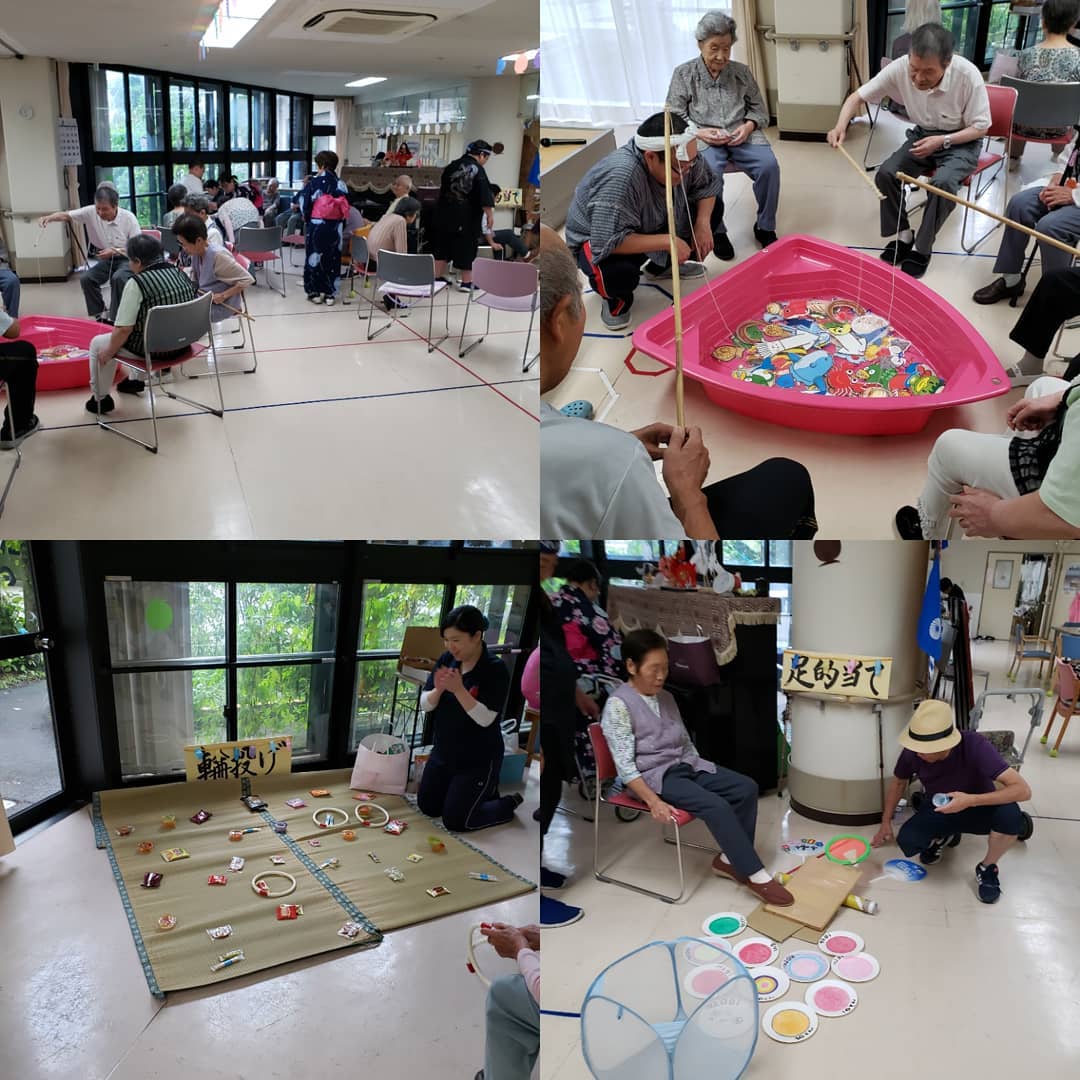 縁日:デイサービスでは縁日イベントを開催中です️楽しい催しで残暑を吹き飛ばしますよ