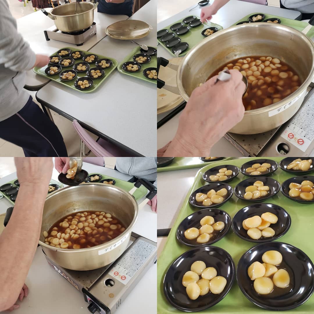 みたらし団子本日は手作りおやつでした、皆さんから大好評でした #ウエルハイムヨコゼ 　#特養おやつ　#横瀬町 　#秩父